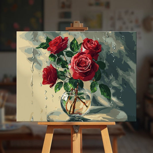 Paint by numbers - Crimson Rain - MyArt