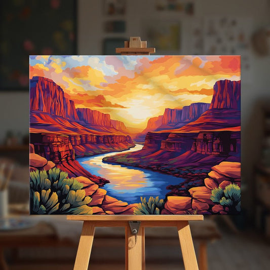 Paint by numbers - Crimson Valley - MyArt