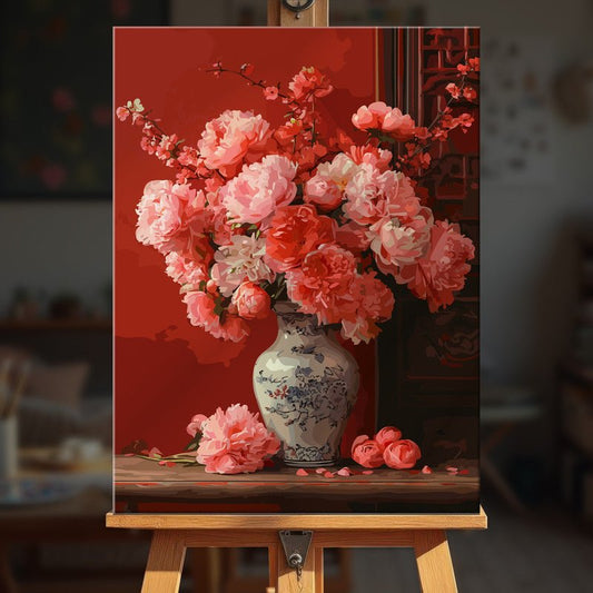 Paint by numbers - Crimson Vase - MyArt