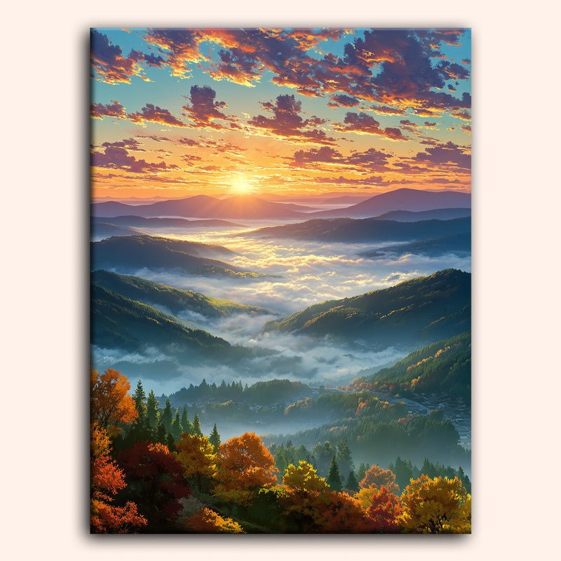 Paint by numbers - Crimson Village - MyArt