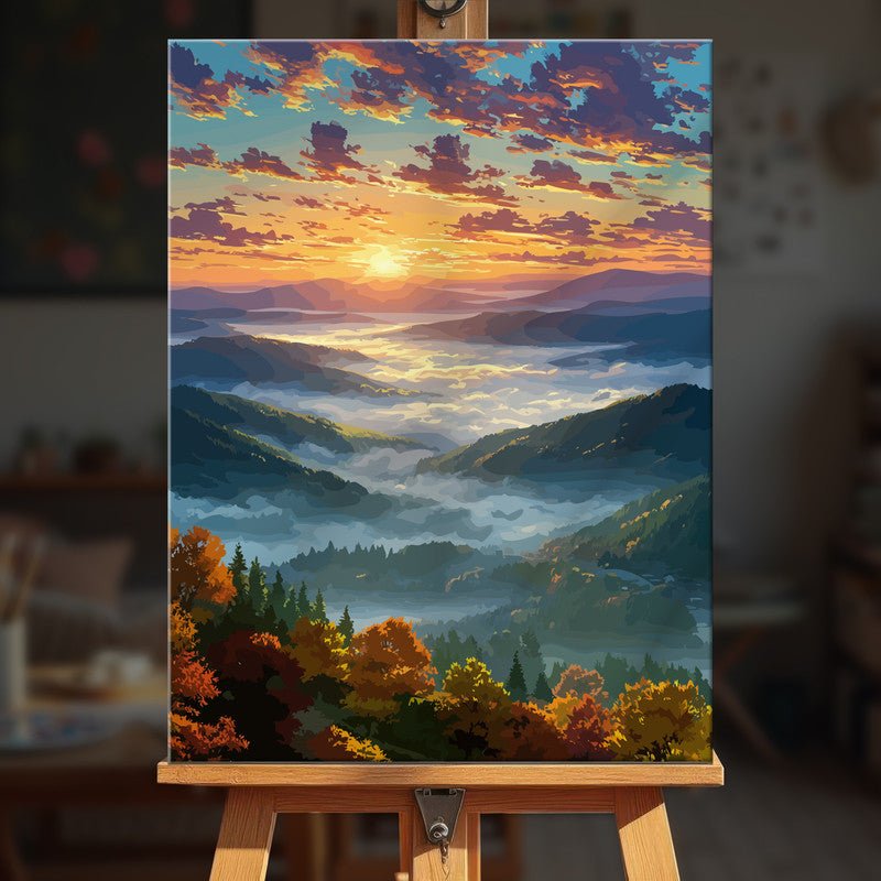 Paint by numbers - Crimson Village - MyArt