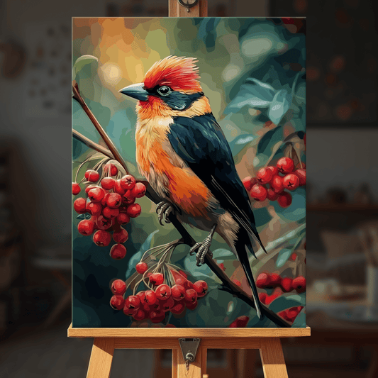 Paint by numbers - Crimson Beak - MyArt