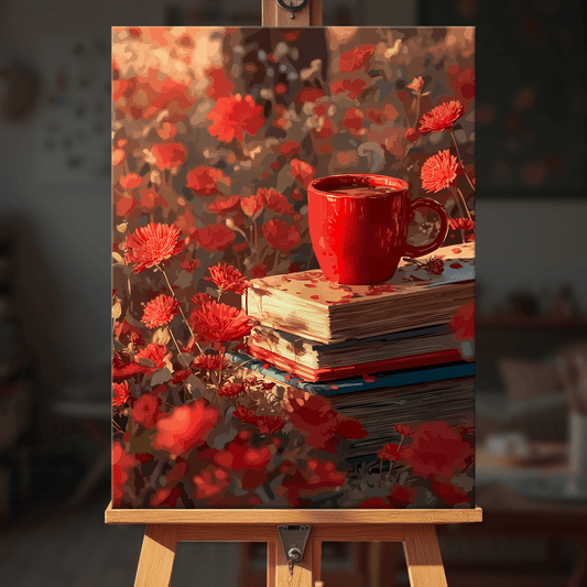 Paint by numbers - Crimson Bloom - MyArt