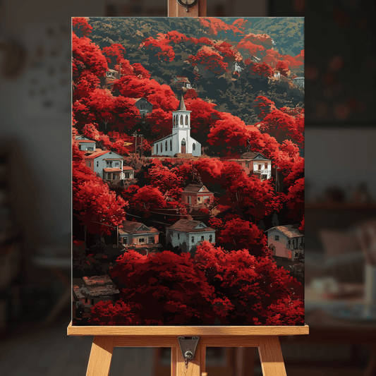 Paint by numbers - Crimson Chapel - MyArt