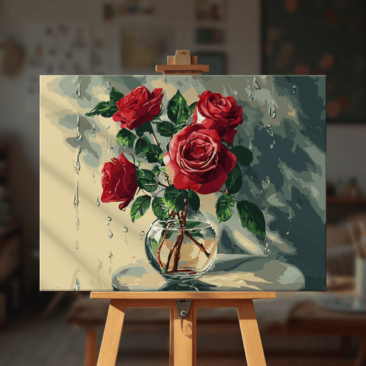 Paint by numbers - Crimson Rain - MyArt
