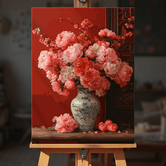 Paint by numbers - Crimson Vase - MyArt