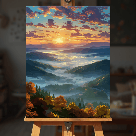 Paint by numbers - Crimson Village - MyArt