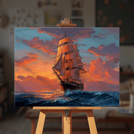 Paint by numbers - Crimson Voyage - MyArt