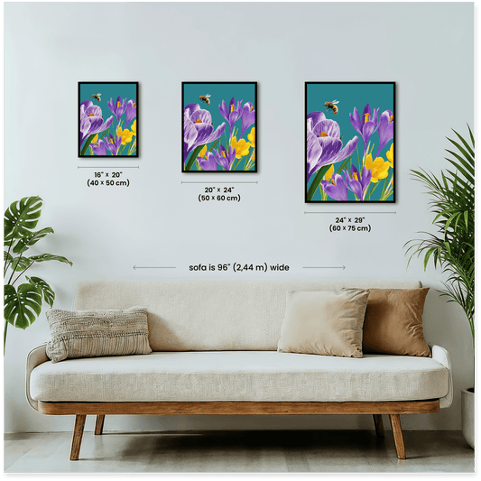 Paint by numbers - Crocus and Bee - MyArt