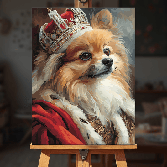 Paint by numbers - Crowned Pom - MyArt