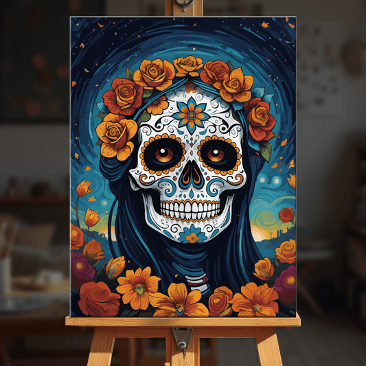 Paint by numbers - Crowned Skull - MyArt