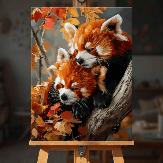 Paint by numbers - Cuddly Pandas - MyArt