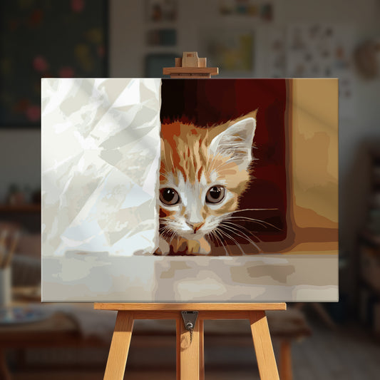 Paint by numbers - Curious Kitten - MyArt