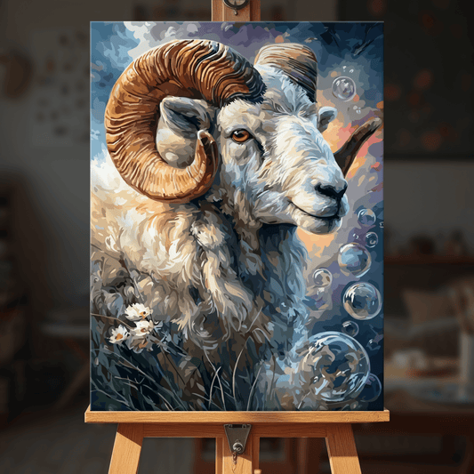 Paint by numbers - Curled Horns - MyArt