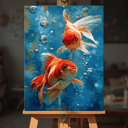 Paint by numbers - Dancing Goldfish - MyArt