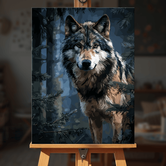 Paint by numbers - Dark Wolf - MyArt