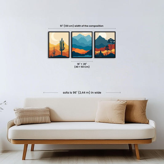 Paint by numbers - Desert Peaks - MyArt