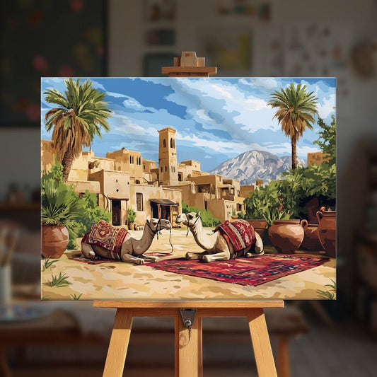 Paint by numbers - Desert Village - MyArt