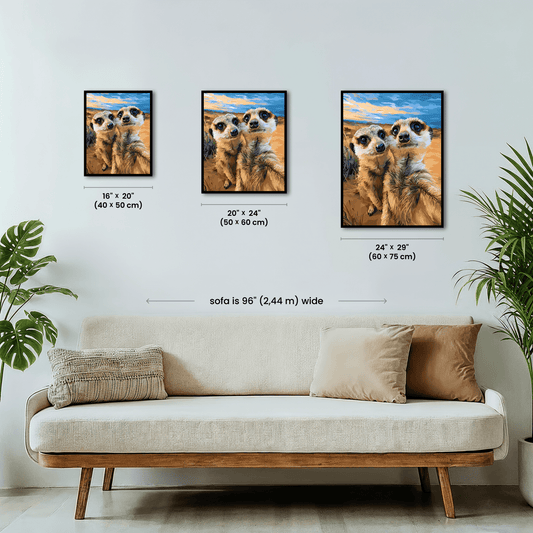 Paint by numbers - Desert Meerkats - MyArt