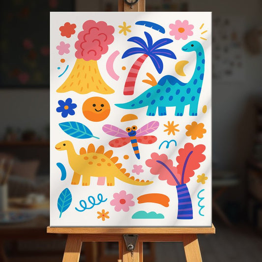 Paint by numbers - Dino Joy - MyArt