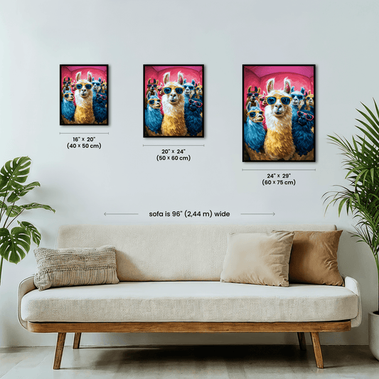 Paint by numbers - Disco Llamas - MyArt