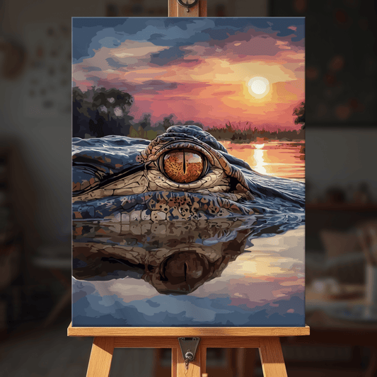 Paint by numbers - Dusk Gator - MyArt