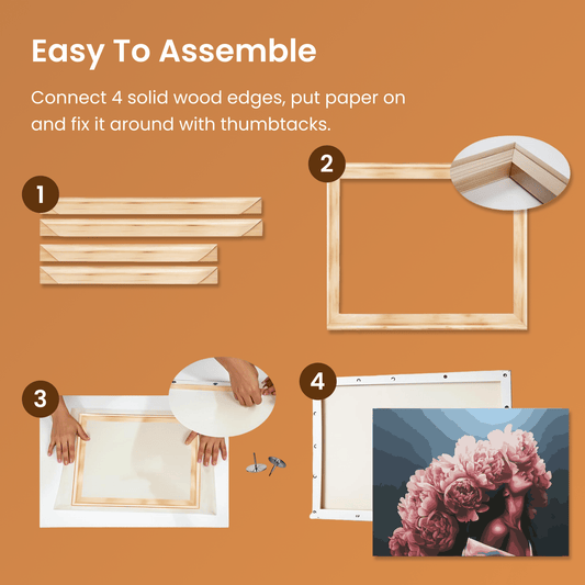 Paint by numbers - DIY Wooden Frame - MyArt