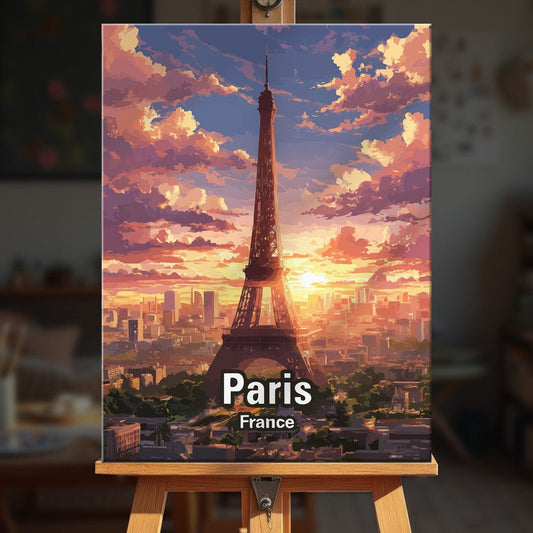 Paint by numbers - Eiffel Sunset - MyArt