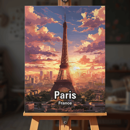 Paint by numbers - Eiffel Sunset - MyArt