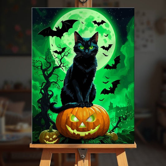Paint by numbers - Emerald Cat - MyArt