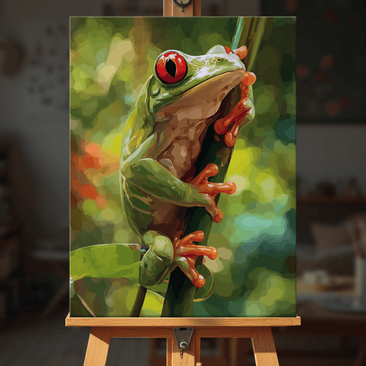 Paint by numbers - Emerald Frog - MyArt