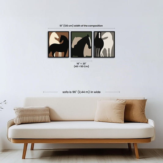 Paint by numbers - Equine Shapes - MyArt