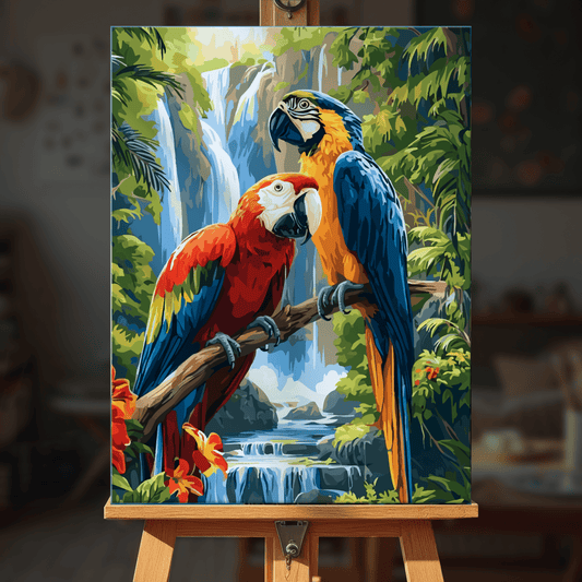 Paint by numbers - Falls Macaws - MyArt