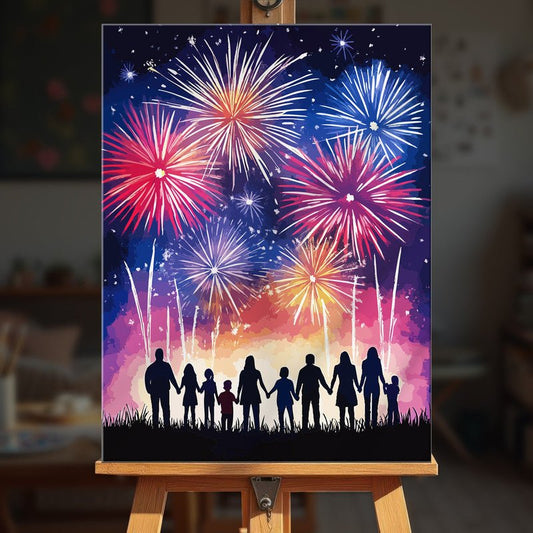 Paint by numbers - Family Fireworks - MyArt