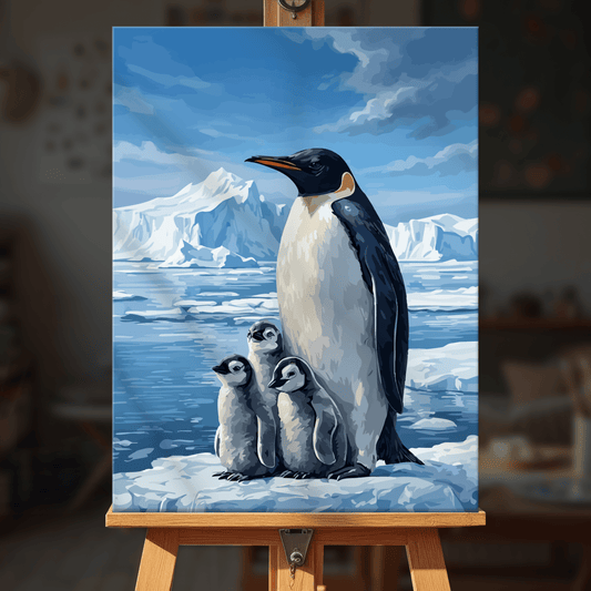 Paint by numbers - Family Penguins - MyArt