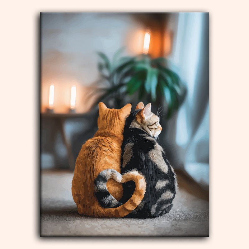 Paint by numbers - Feline Heart - MyArt
