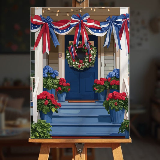 Paint by numbers - Festive Porch - MyArt