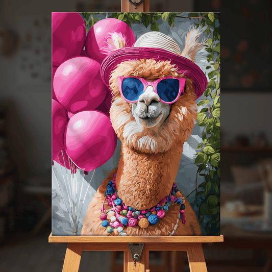 Paint by numbers - Festive Llama - MyArt