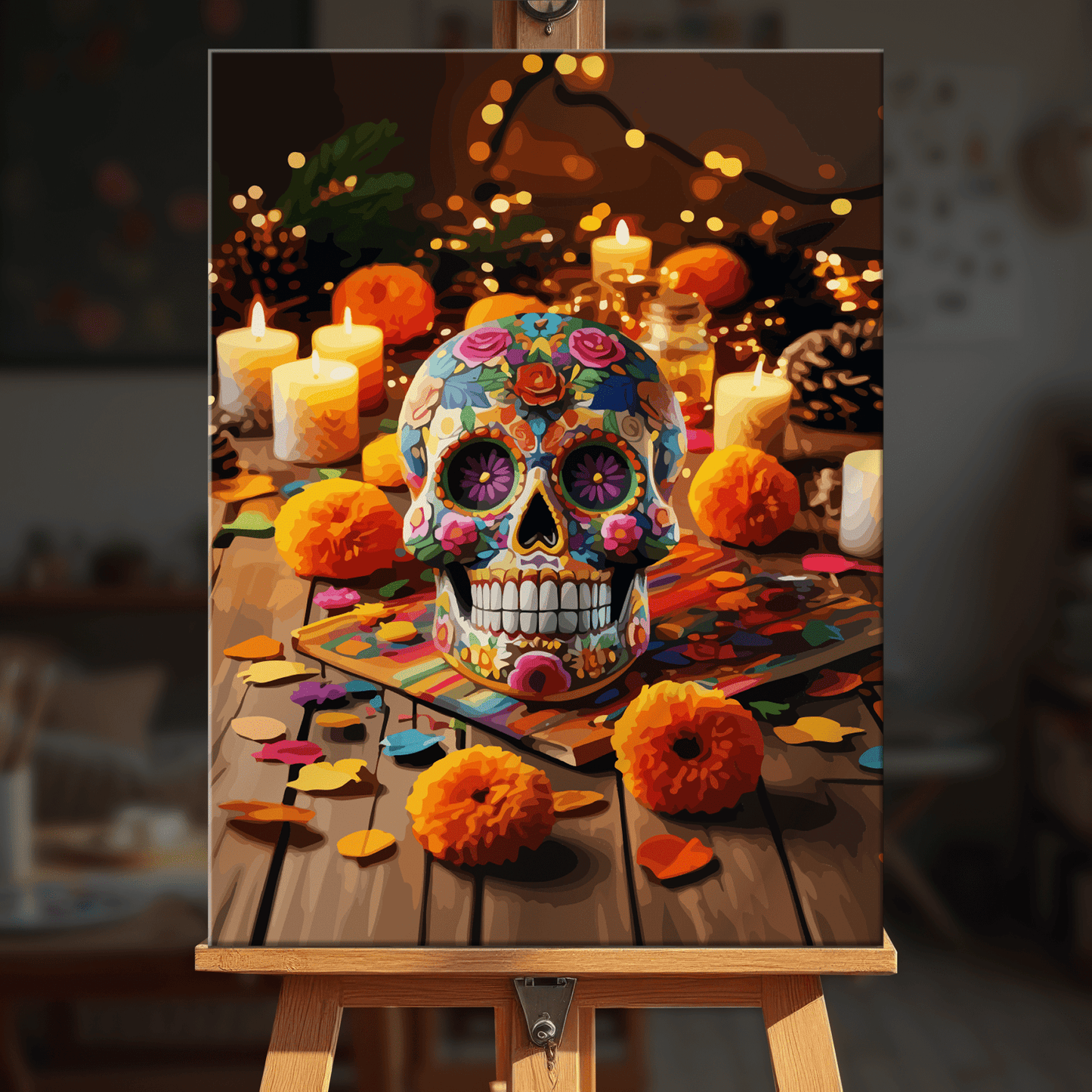 Paint by numbers - Fiesta Skull - MyArt