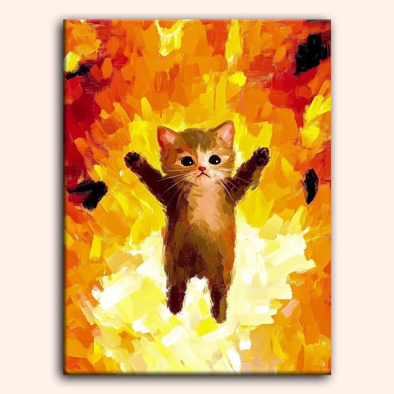 Paint by numbers - Fire Meow - MyArt