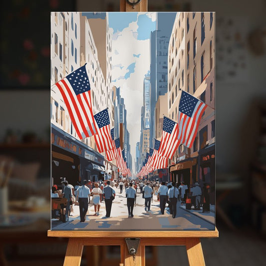 Paint by numbers - Flag Avenue - MyArt