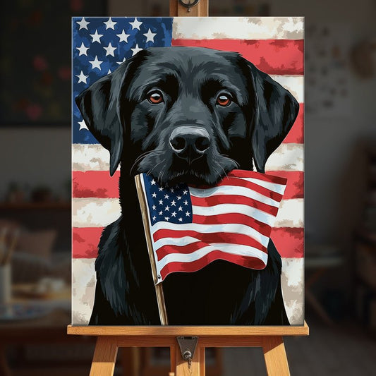 Paint by numbers - Flag Bearer - MyArt