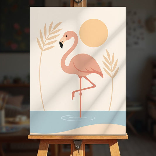 Paint by numbers - Flamingo Serenity - MyArt