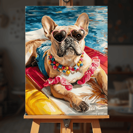 Paint by numbers - Float Bulldog - MyArt