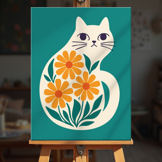 Paint by numbers - Floral Whiskers - MyArt