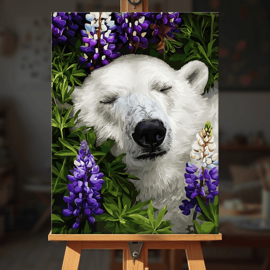 Paint by numbers - Floral Bear - MyArt