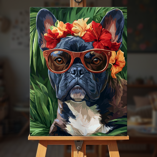 Floral Bulldog