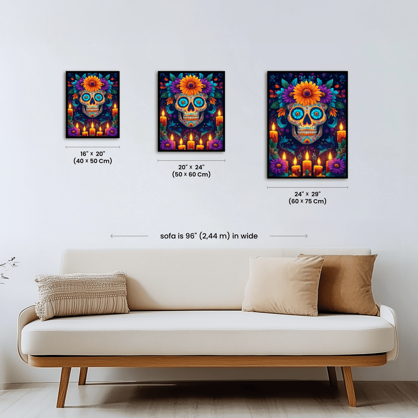 Paint by numbers - Floral Calavera - MyArt
