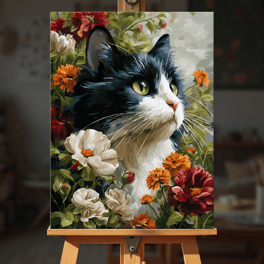 Paint by numbers - Floral Cat - MyArt