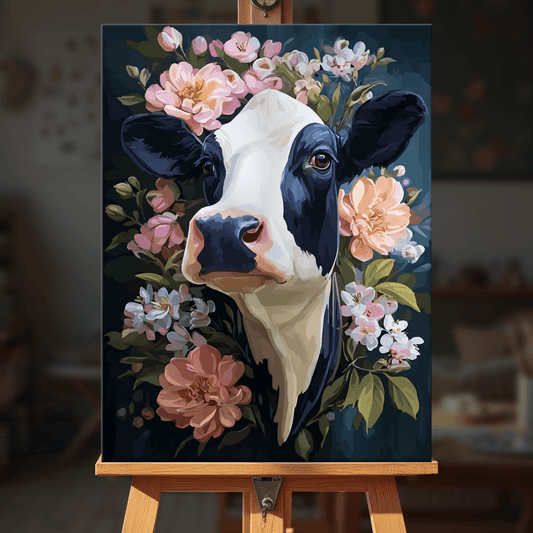 Paint by numbers - Floral Cow - MyArt